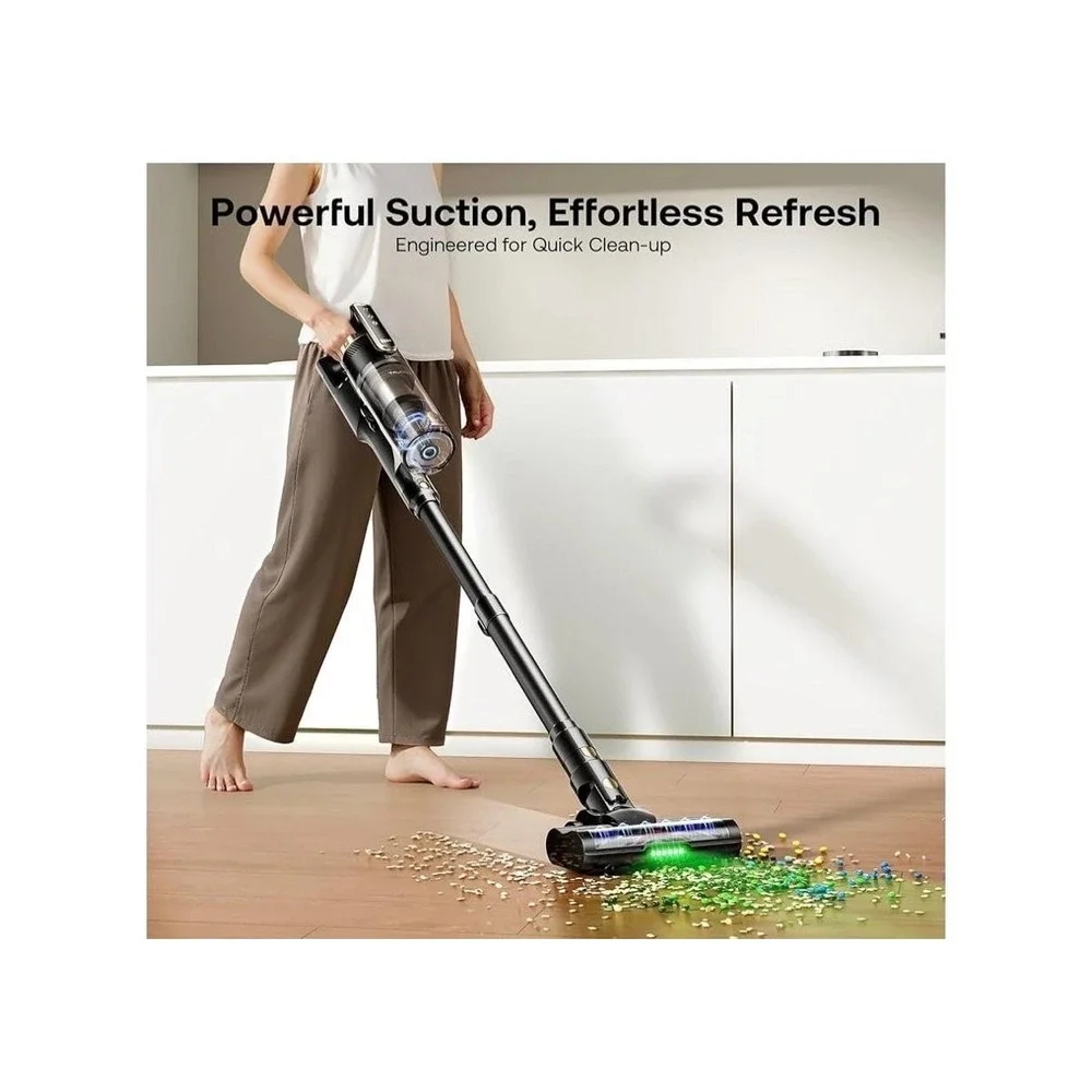 Trucozie T550 Cordless Stick Vacuum Cleaner 50Min LED Pet Hair Black Open Box